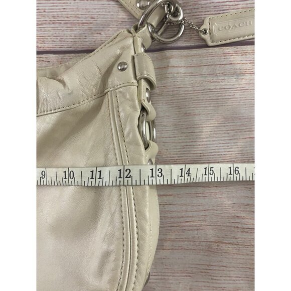 Coach Women's Off White Leather Classic Shoulder Bag - OS - Picture 6 of 13